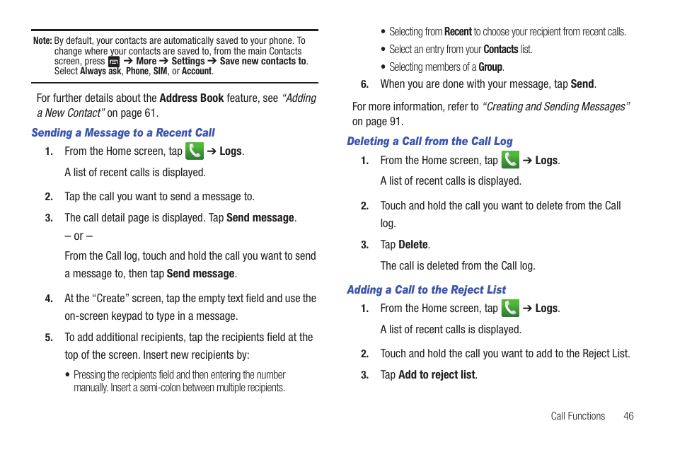 Samsung SGH-I997ZKAATT User Manual | Page 51 / 205