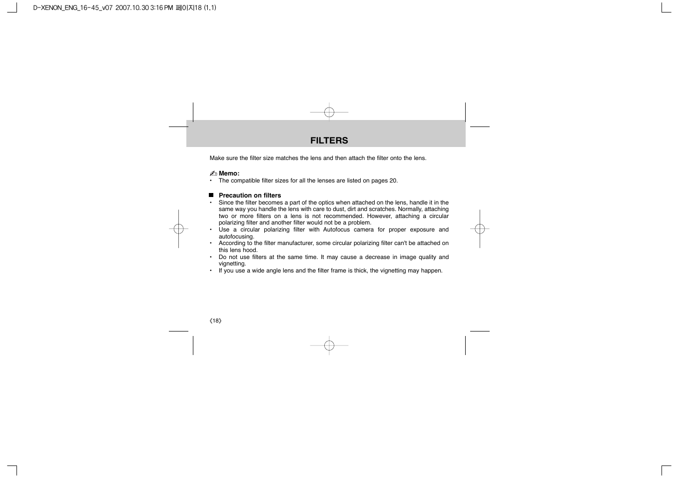 Samsung EZ-DLENS023-E1 User Manual | Page 20 / 28