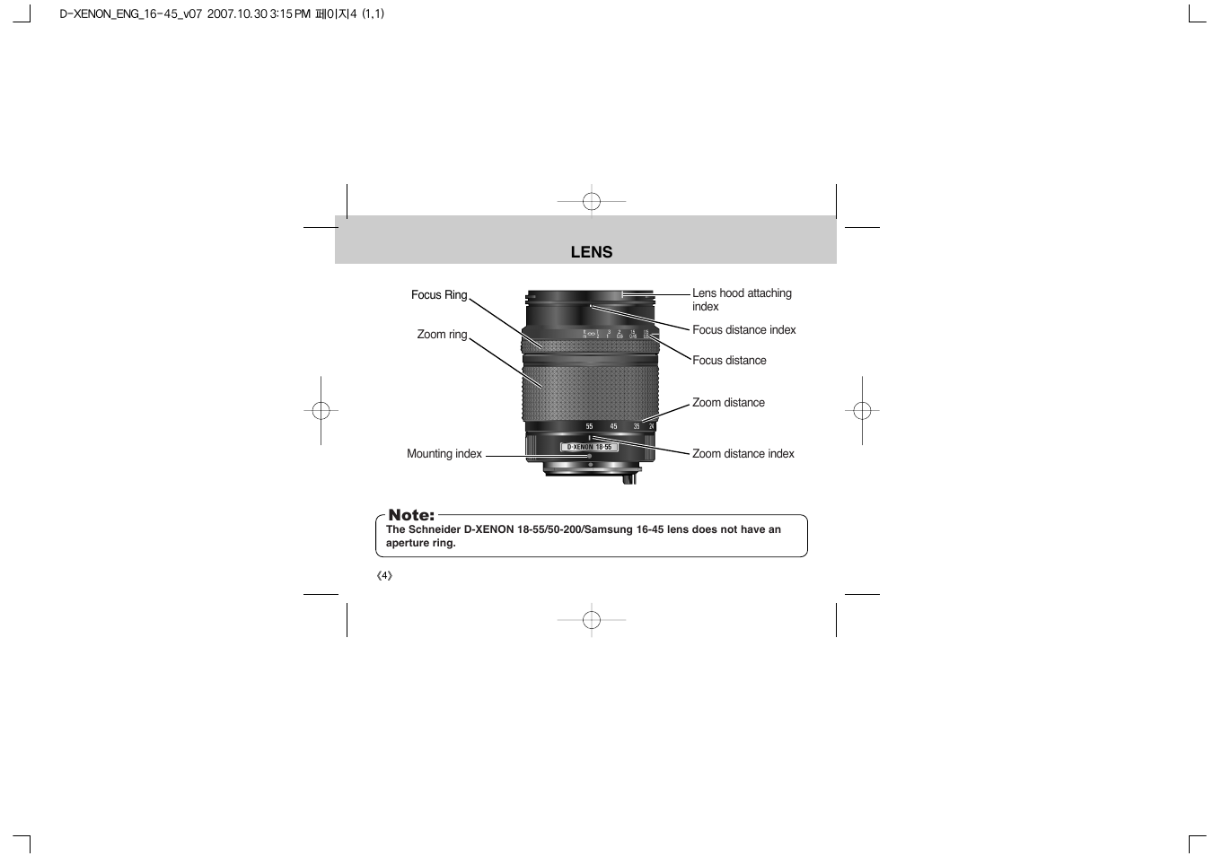 Samsung EZ-DLENS023-E1 User Manual | Page 6 / 28