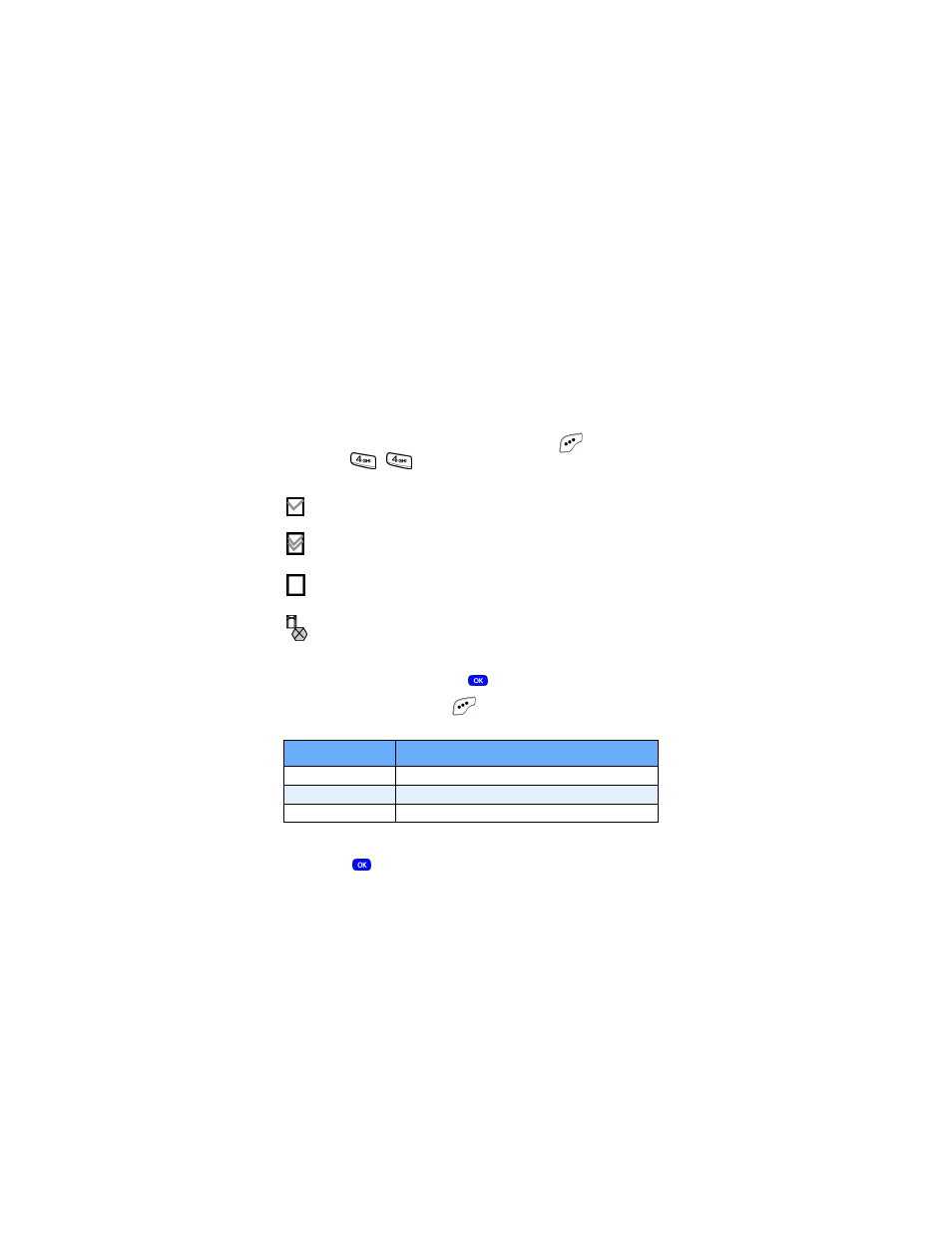 The message has been sent, The message has been re-sent, The message has not been sent | Message sending was interrupted by the user | Samsung SCH-A610MSVXAR User Manual | Page 79 / 169