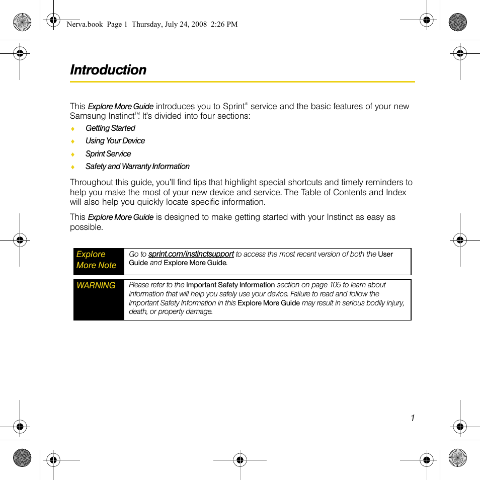 Introduction | Samsung SPH-M800PRBSPR User Manual | Page 4 / 125