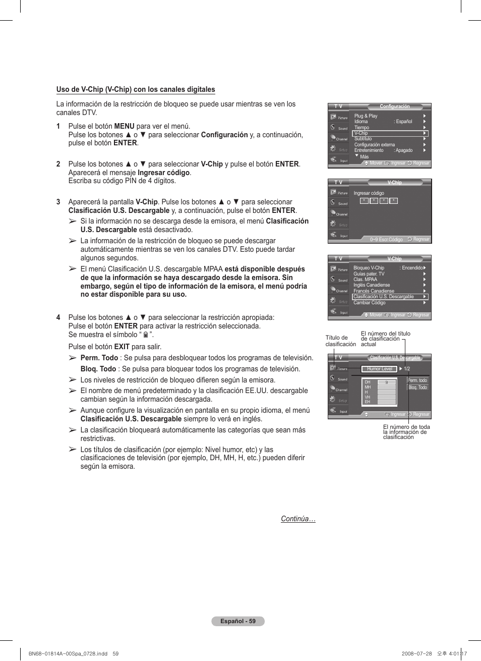 Samsung PN50A400C2DXZA User Manual | Page 128 / 209