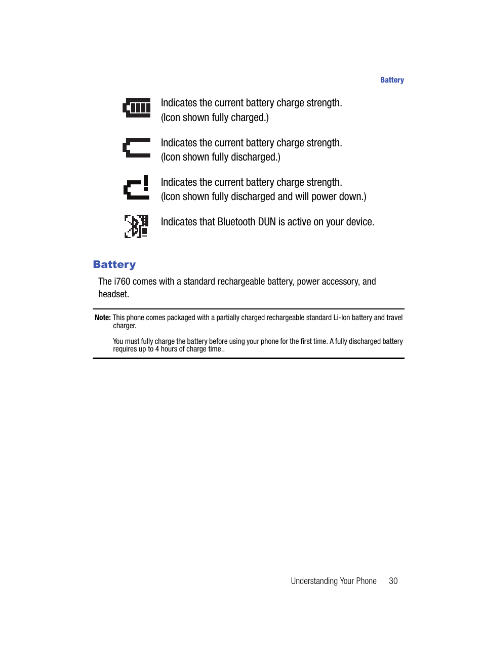 Battery | Samsung SCH-I760ZKAVZW User Manual | Page 33 / 191