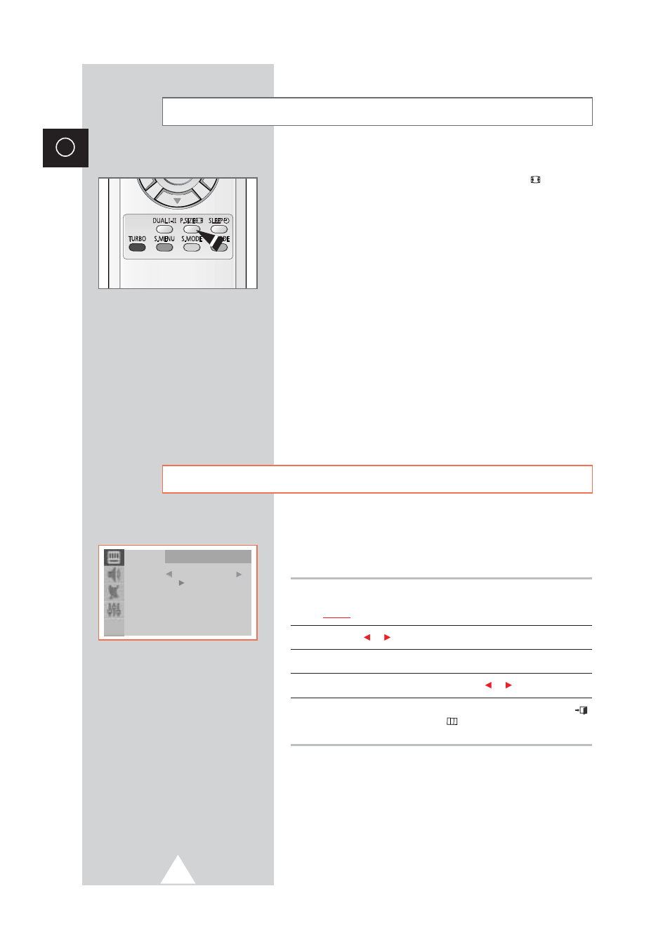 Selecting the picture format, Using the tilt control feature, Depending on the model) | Samsung CW29M064N2XXEC User Manual | Page 24 / 40