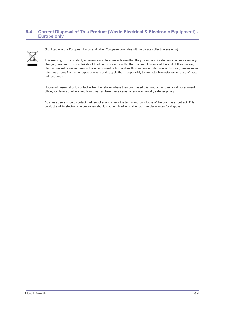 Correct disposal of this product | Samsung LS23PUHKFV-ZA User Manual | Page 49 / 50