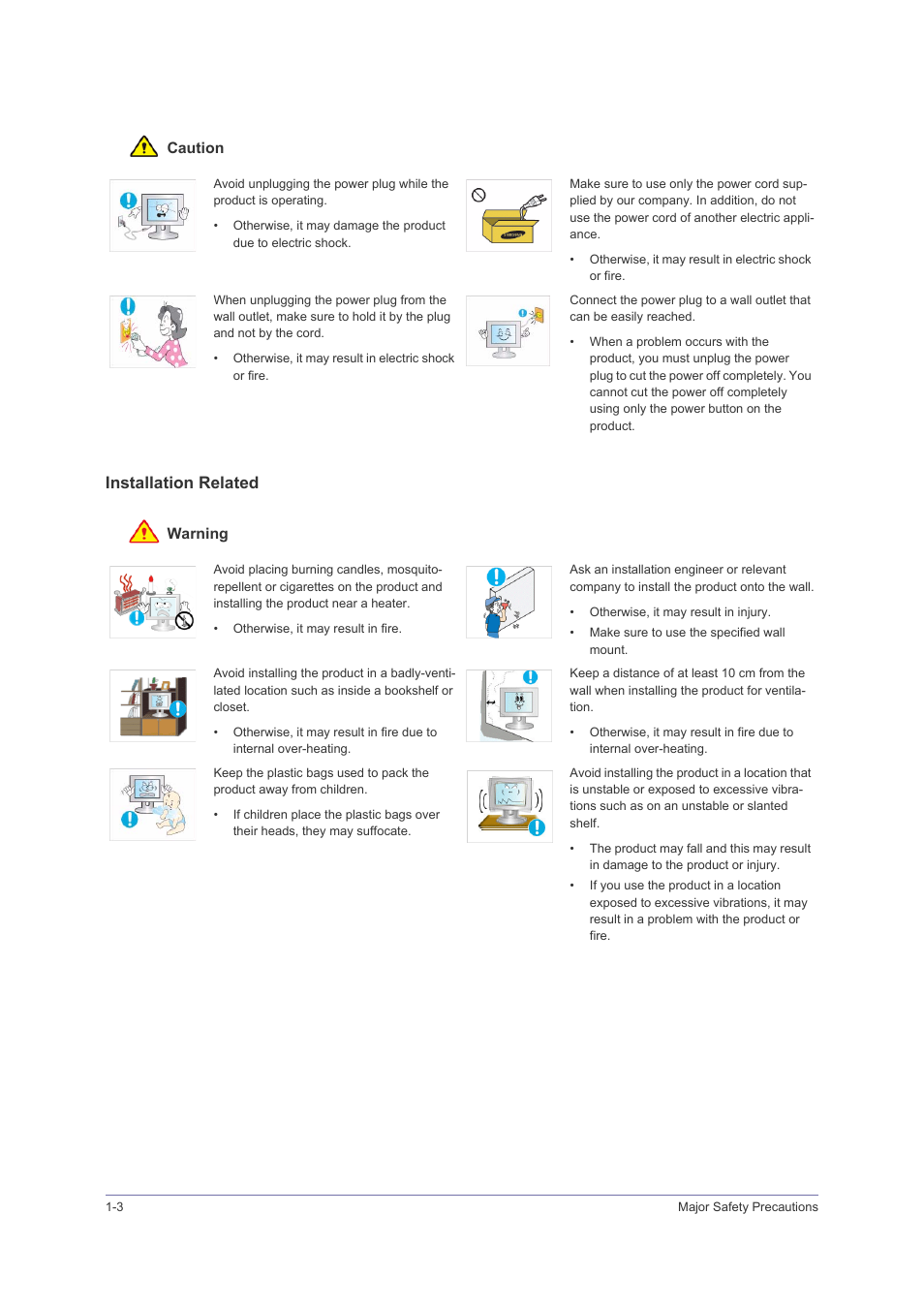 Installation related | Samsung LS23PUHKFV-ZA User Manual | Page 6 / 50