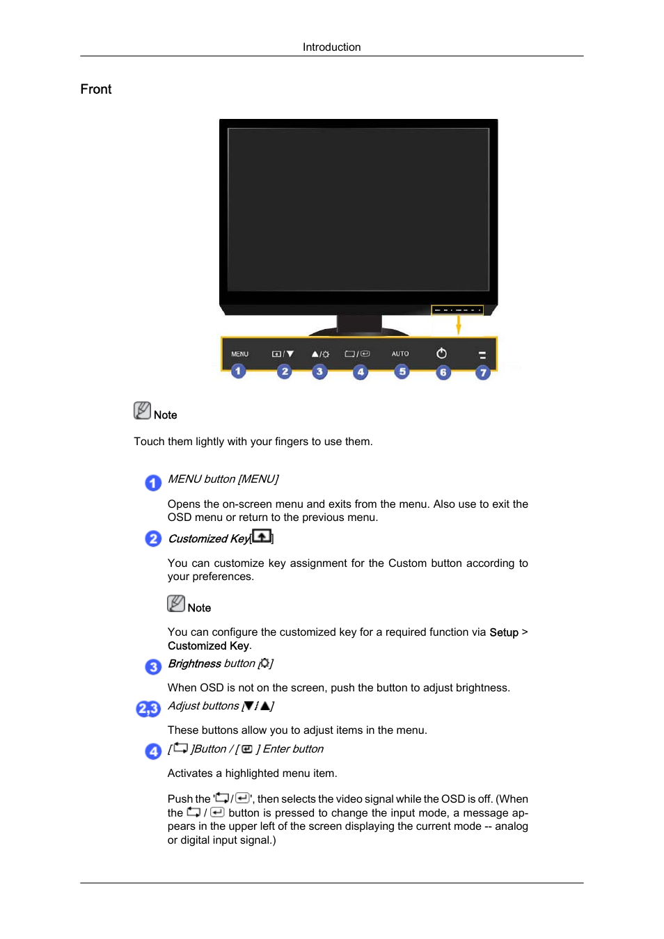 Front | Samsung LS24KIZKFV-ZA User Manual | Page 11 / 56