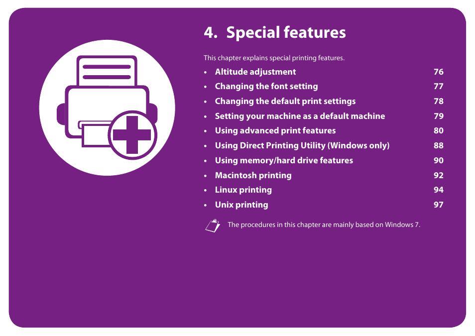 Special features | Samsung ML-2955ND-XAA User Manual | Page 165 / 230
