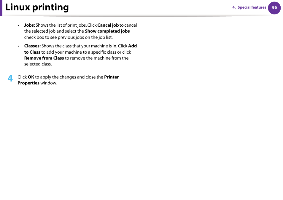 Linux printing | Samsung ML-2955ND-XAA User Manual | Page 186 / 230