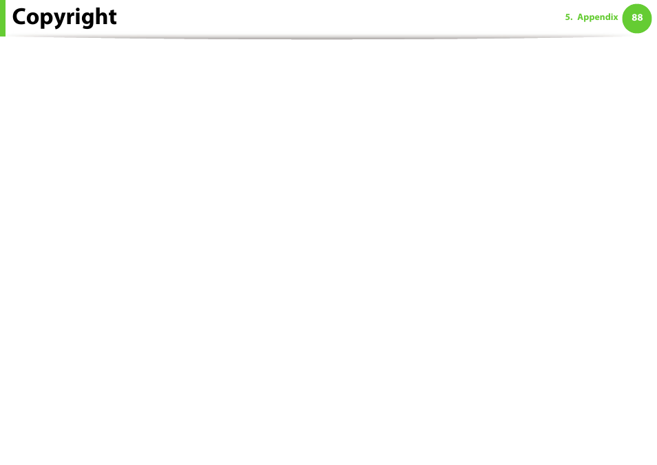 Copyright | Samsung ML-2955ND-XAA User Manual | Page 88 / 230