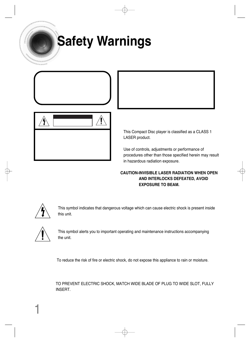 Preparation, Safety warnings, 1safety warnings | Samsung HTDS650TH-XAC User Manual | Page 2 / 78