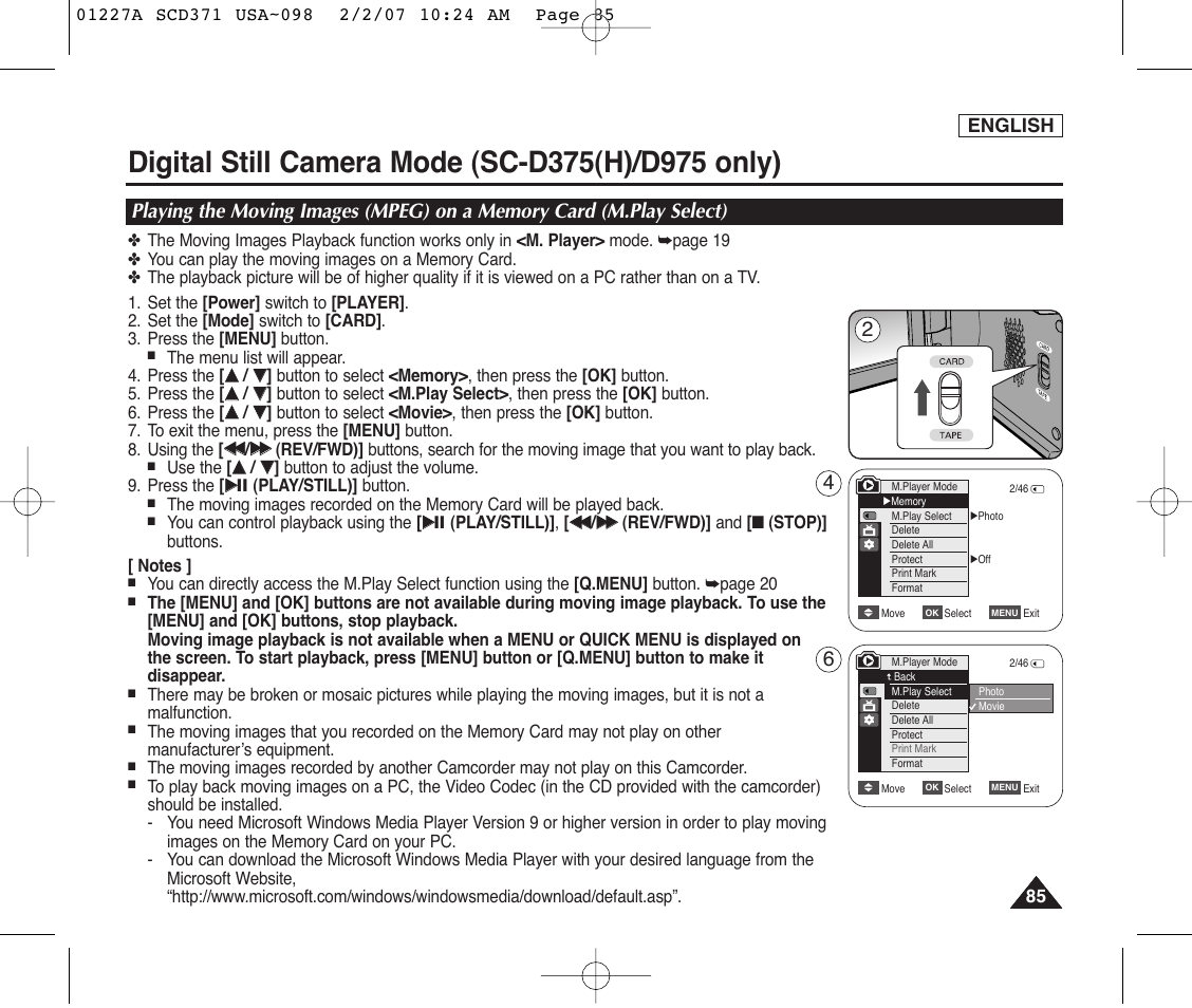 Samsung SC-D372-XAA User Manual | Page 89 / 114