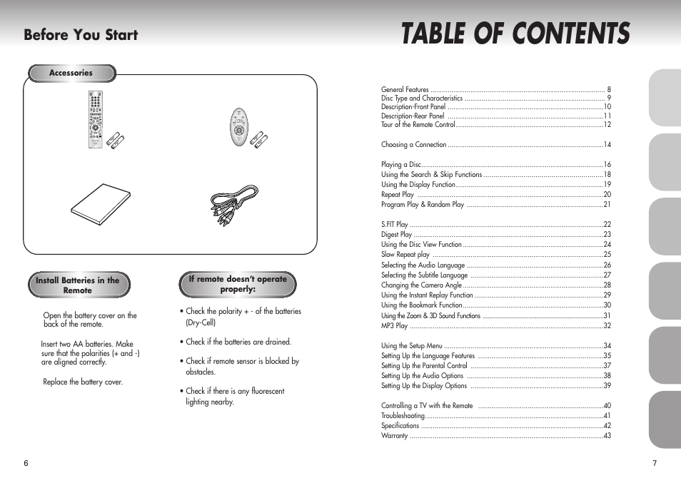 Samsung DVD-P421-XAA User Manual | Page 4 / 22