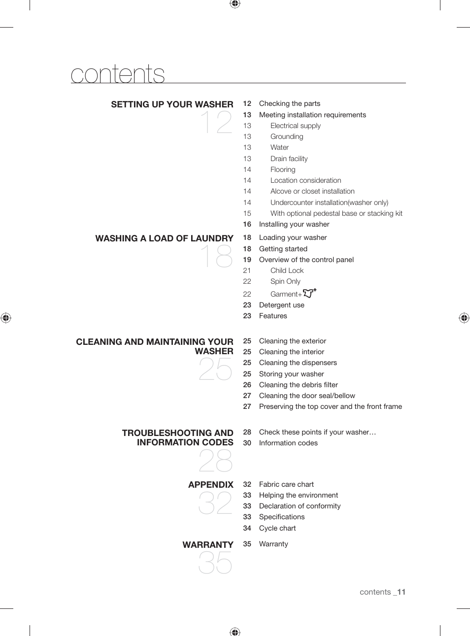Samsung WF231ANW-XAA User Manual | Page 11 / 76