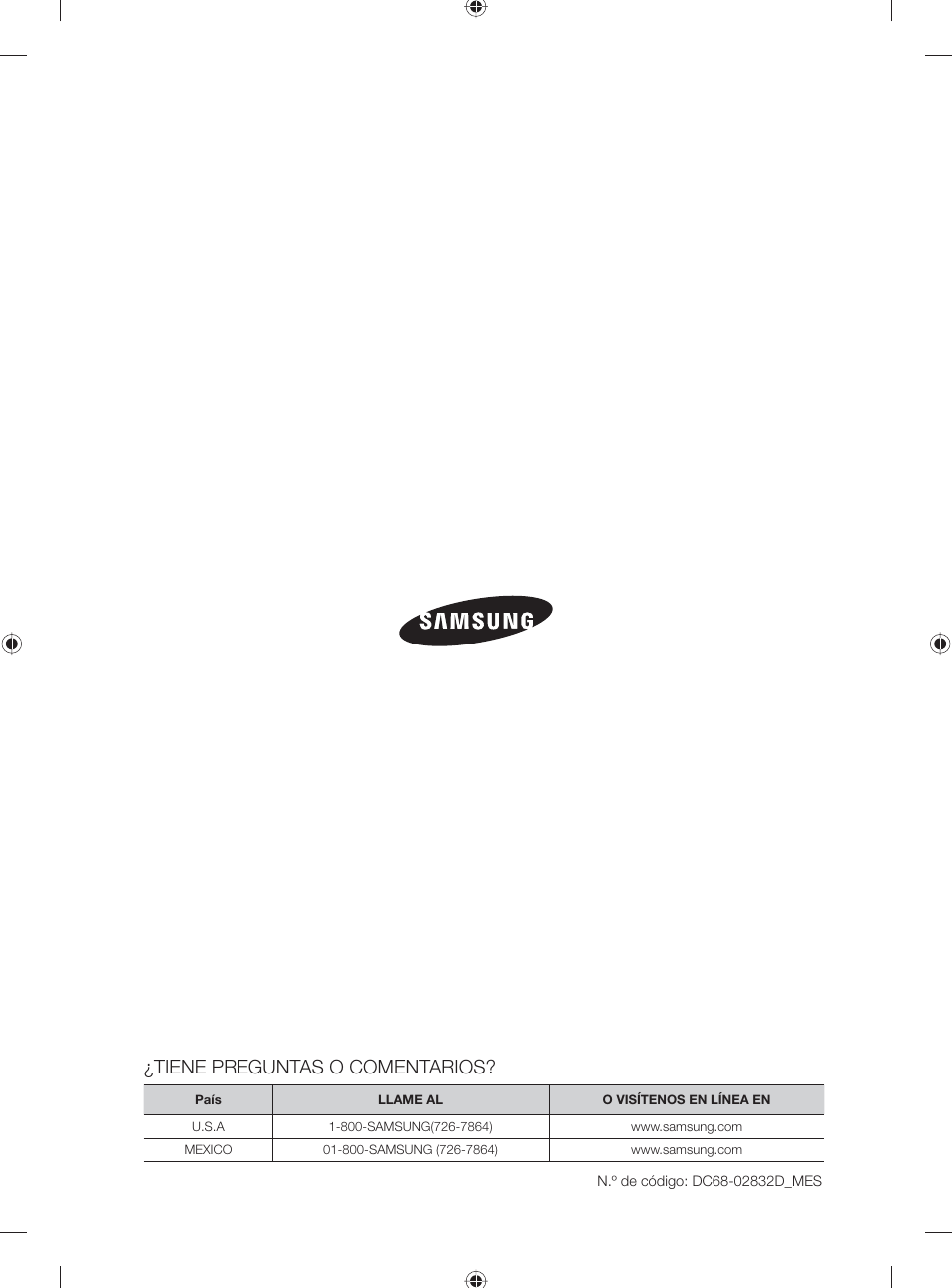 Tiene preguntas o comentarios | Samsung WF231ANW-XAA User Manual | Page 76 / 76