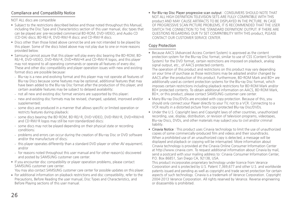 Samsung BD-H5900-ZA User Manual | Page 26 / 29