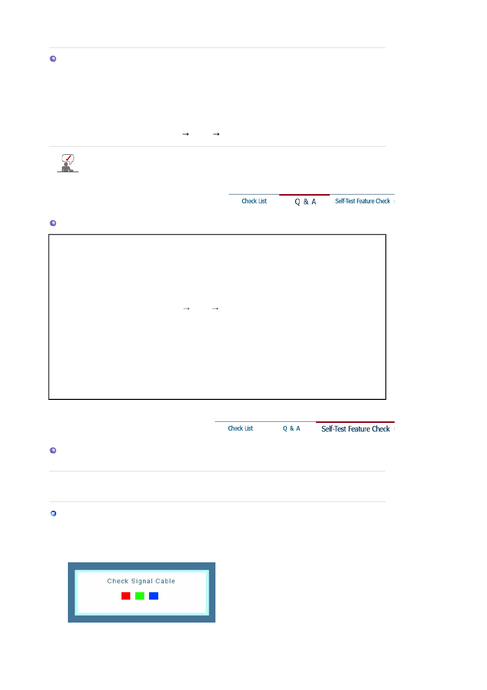 Self-test feature check | Samsung LS19GSESBY-XAA User Manual | Page 42 / 54