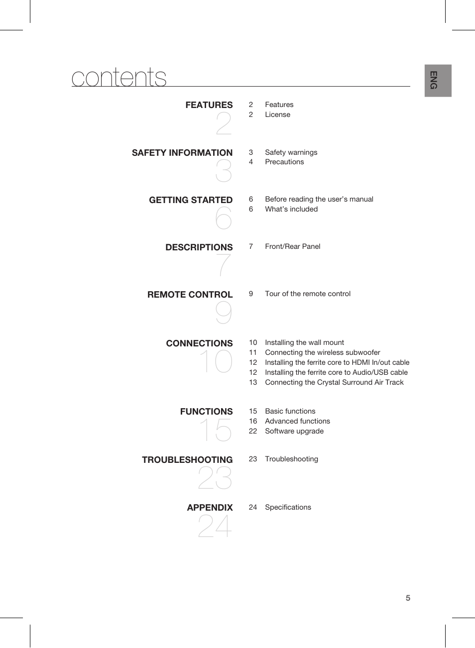 Samsung HW-E450C-ZA User Manual | Page 5 / 26