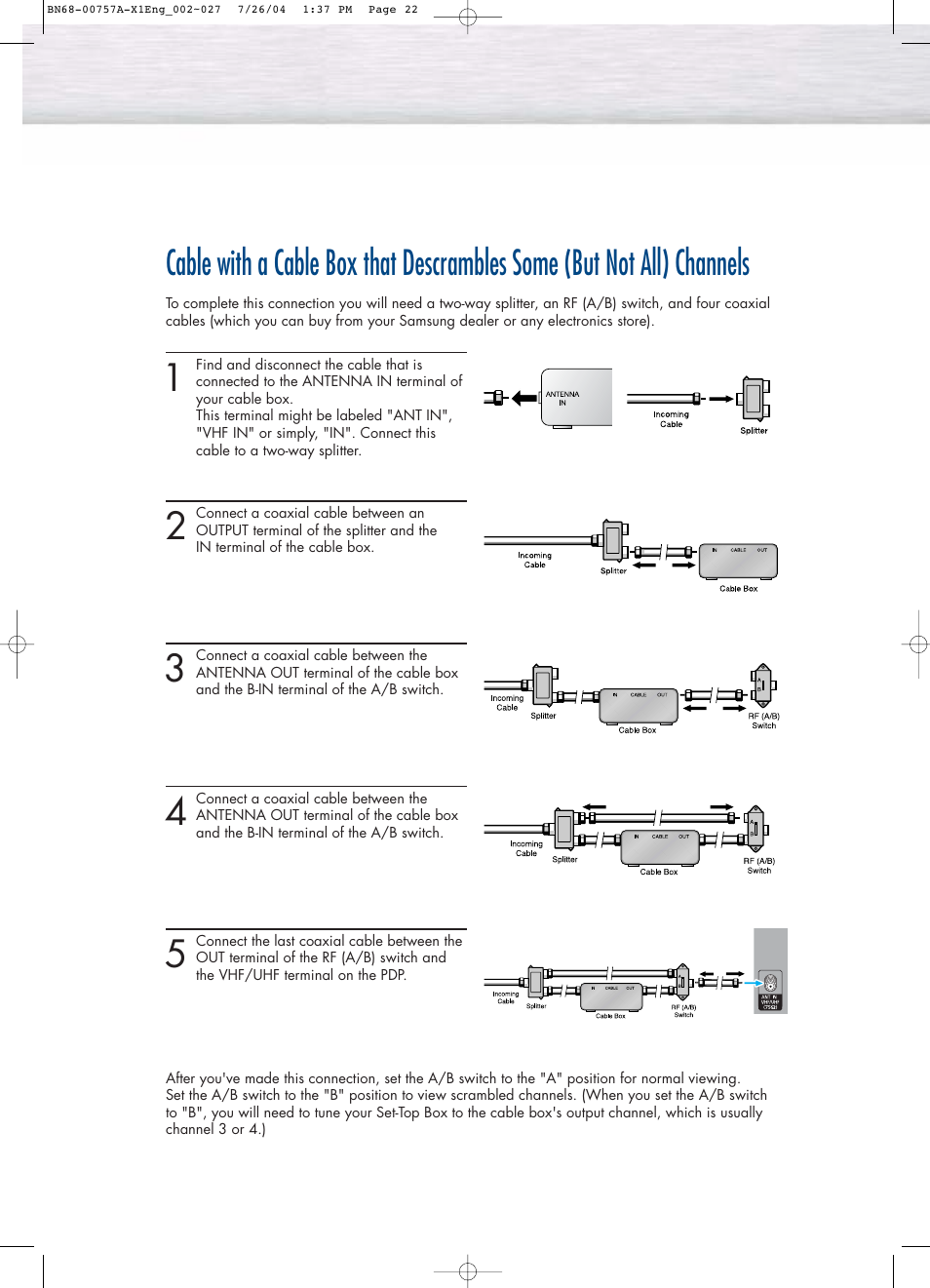 Samsung HPP4271X-XAA User Manual | Page 5 / 9