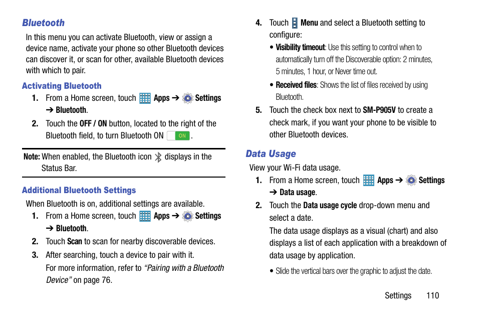 Samsung SM-P905VZKAVZW User Manual | Page 116 / 158