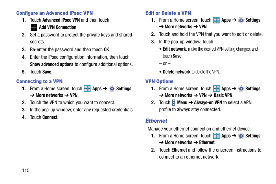 Samsung SM-P905VZKAVZW User Manual | Page 121 / 158