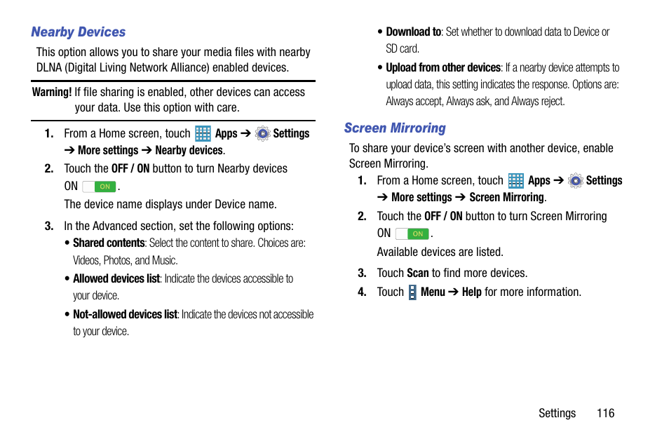 Samsung SM-P905VZKAVZW User Manual | Page 122 / 158