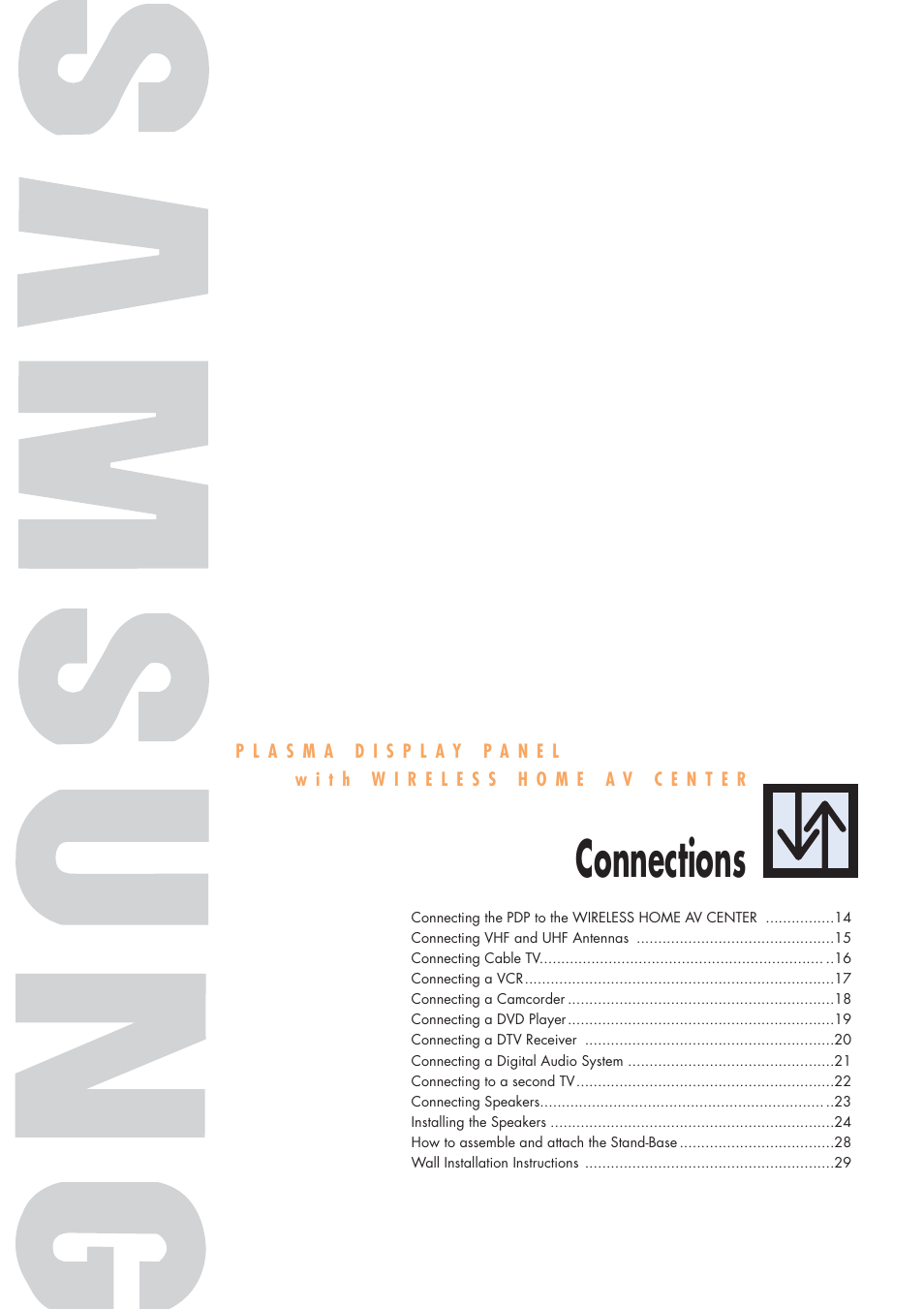 Connections | Samsung HPP5091X-XAA User Manual | Page 13 / 84