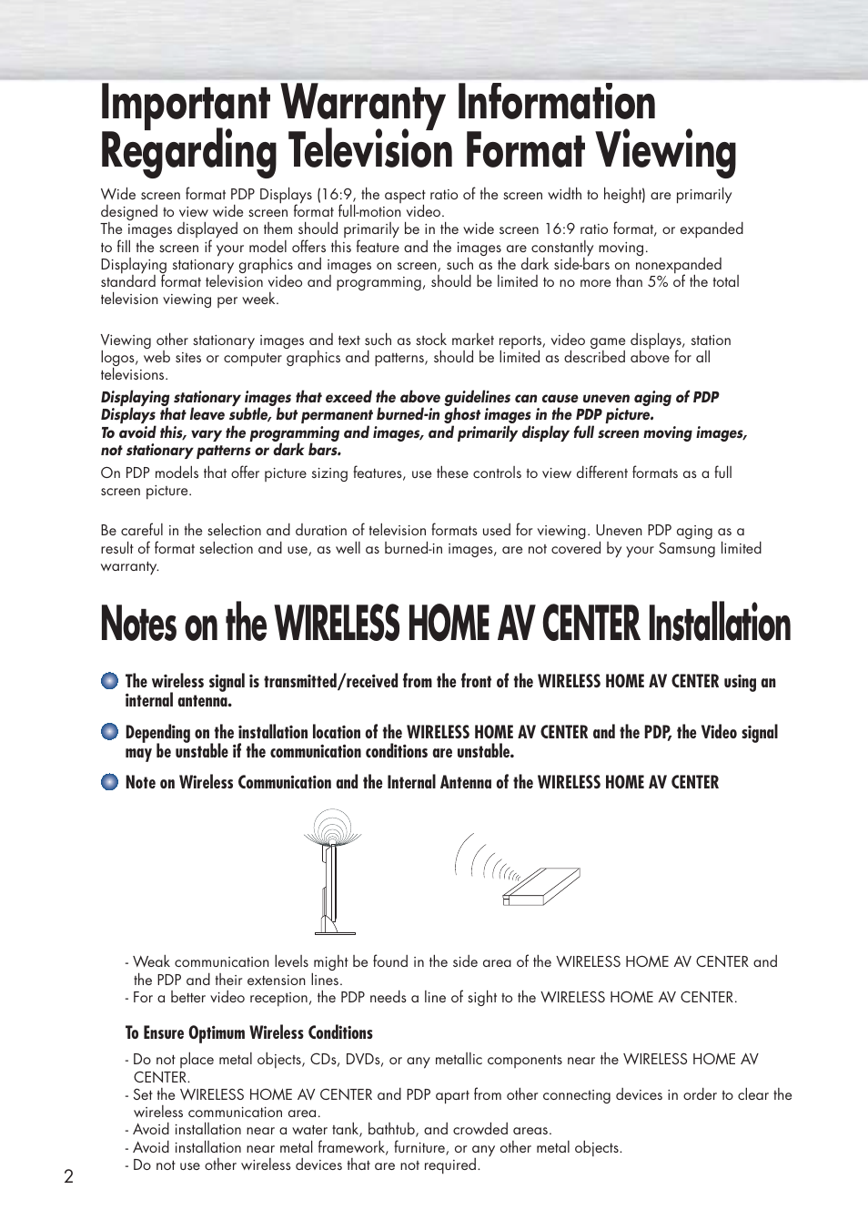 Samsung HPP5091X-XAA User Manual | Page 2 / 84