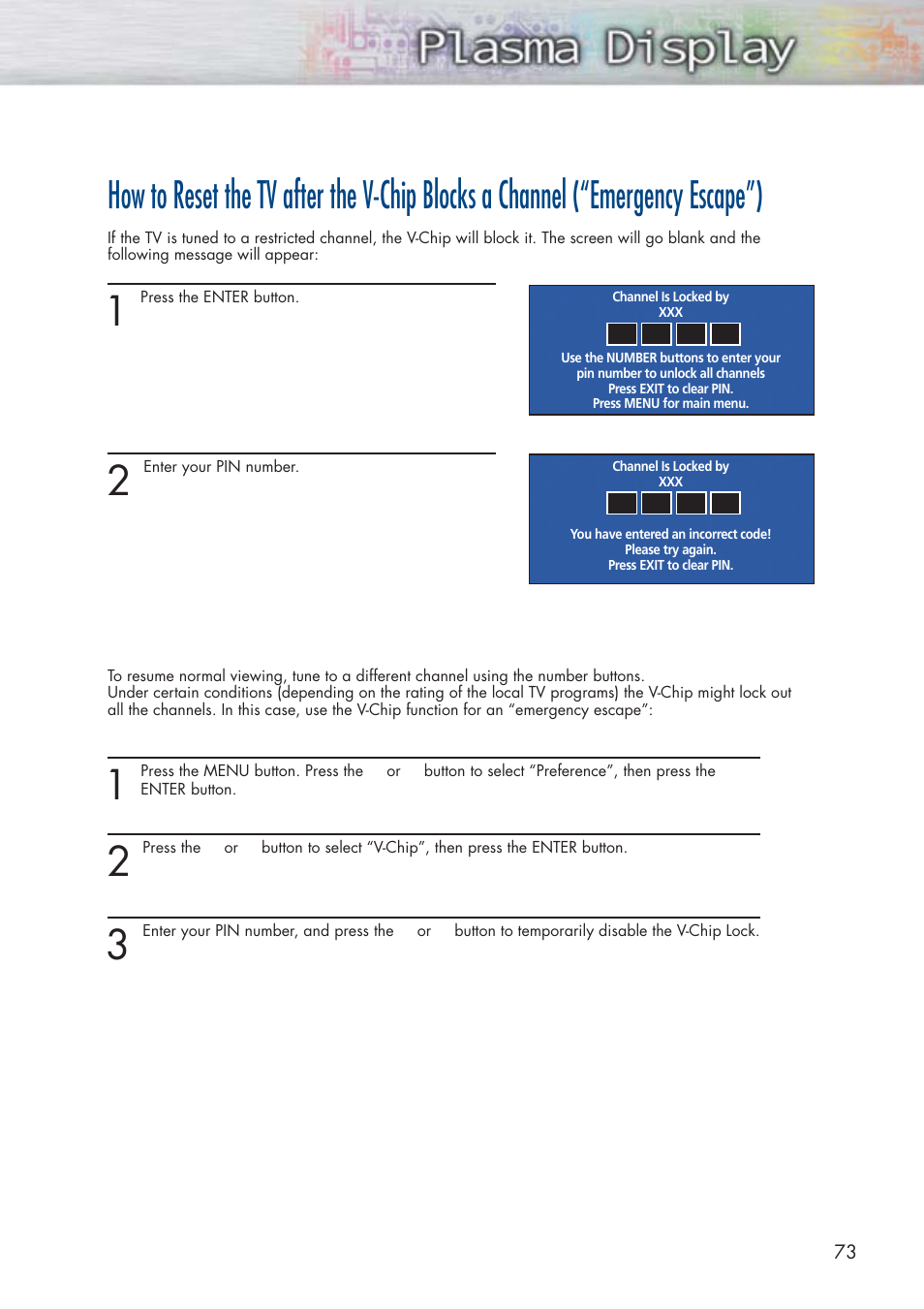 Samsung HPP5091X-XAA User Manual | Page 73 / 84