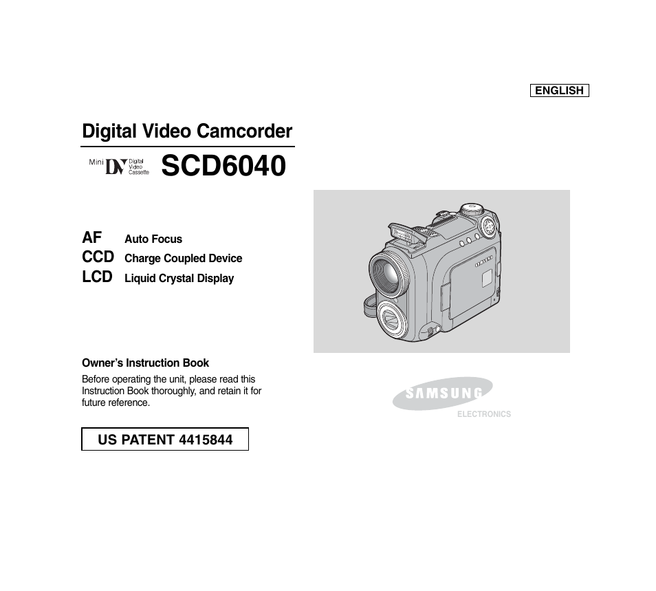 Samsung SC-D6040-AFS User Manual | 169 pages