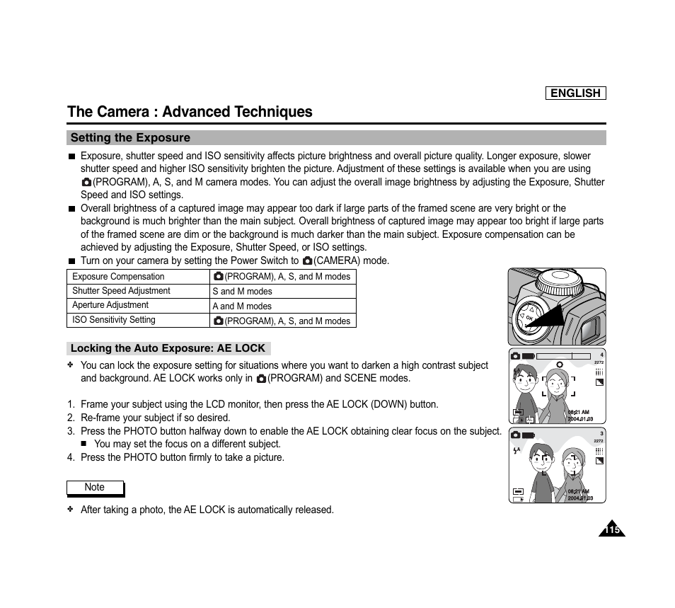 The camera : advanced techniques | Samsung SC-D6040-AFS User Manual | Page 119 / 169