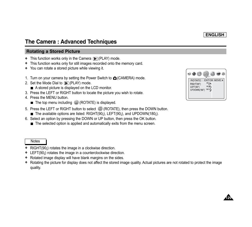 The camera : advanced techniques | Samsung SC-D6040-AFS User Manual | Page 133 / 169