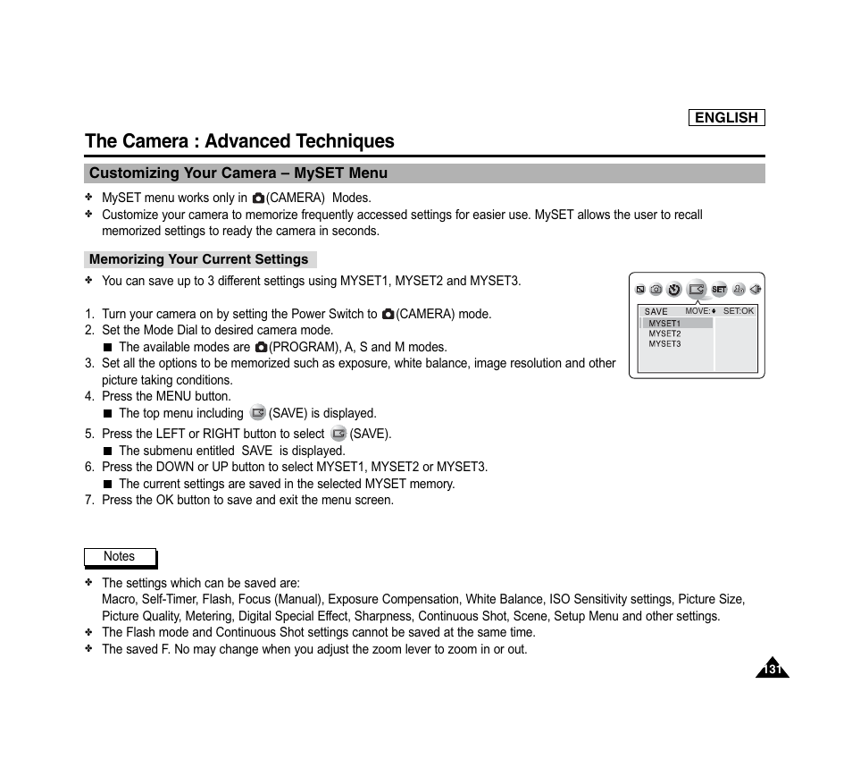 The camera : advanced techniques | Samsung SC-D6040-AFS User Manual | Page 135 / 169