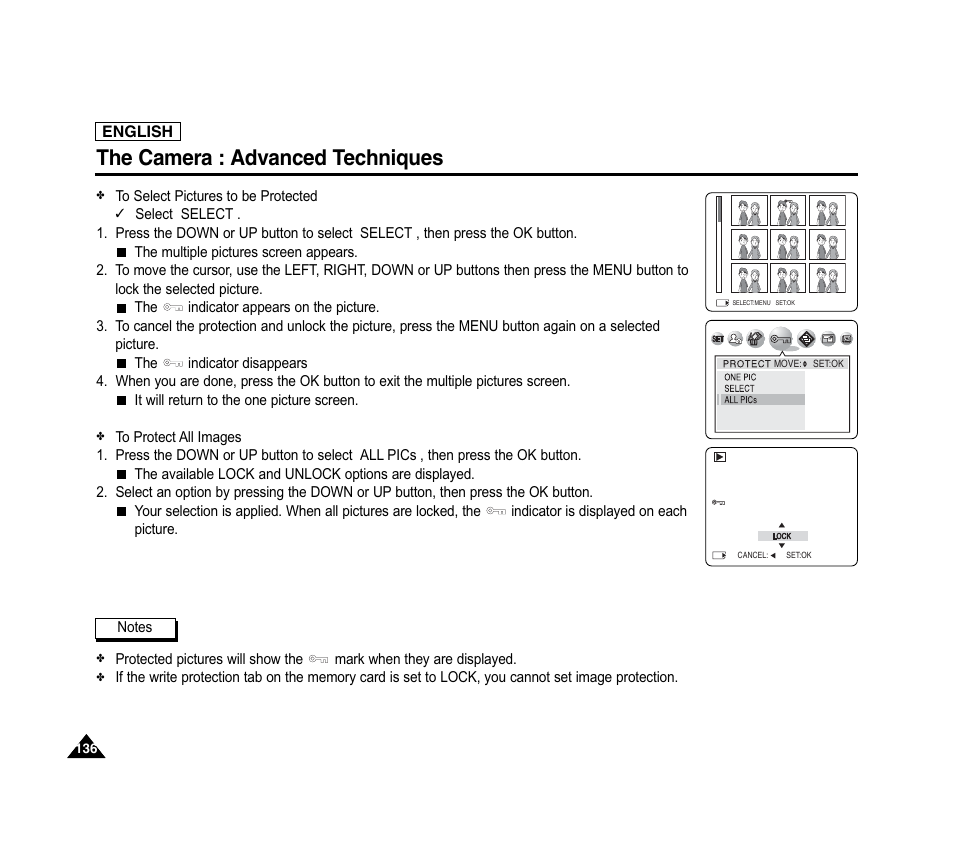 The camera : advanced techniques | Samsung SC-D6040-AFS User Manual | Page 140 / 169