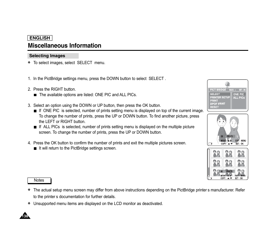 Miscellaneous information | Samsung SC-D6040-AFS User Manual | Page 142 / 169