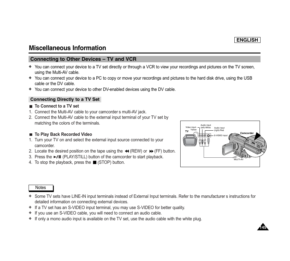 Miscellaneous information | Samsung SC-D6040-AFS User Manual | Page 149 / 169