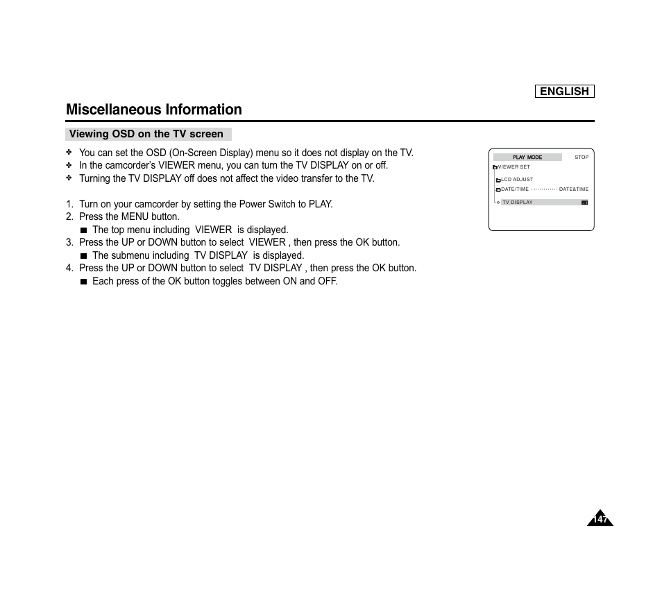 Miscellaneous information | Samsung SC-D6040-AFS User Manual | Page 151 / 169