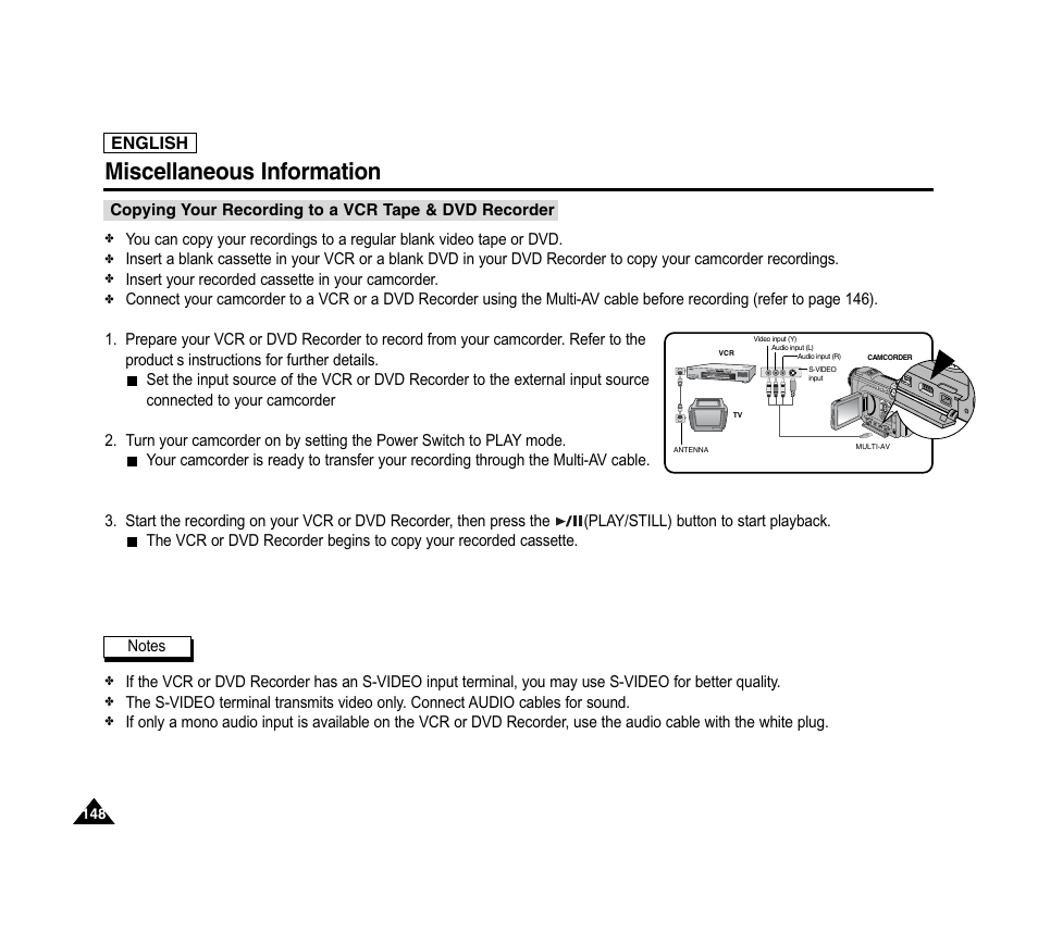 Miscellaneous information | Samsung SC-D6040-AFS User Manual | Page 152 / 169