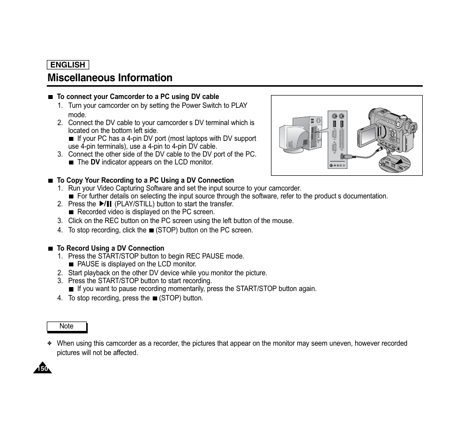 Miscellaneous information | Samsung SC-D6040-AFS User Manual | Page 154 / 169