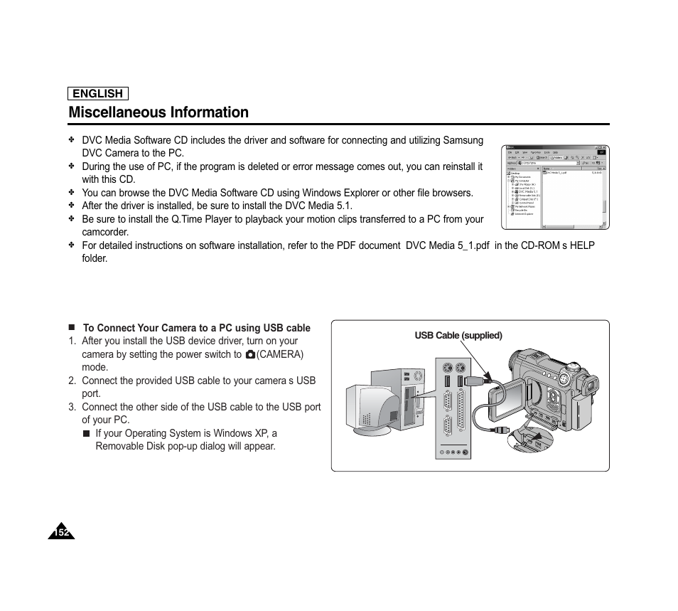 Miscellaneous information | Samsung SC-D6040-AFS User Manual | Page 156 / 169