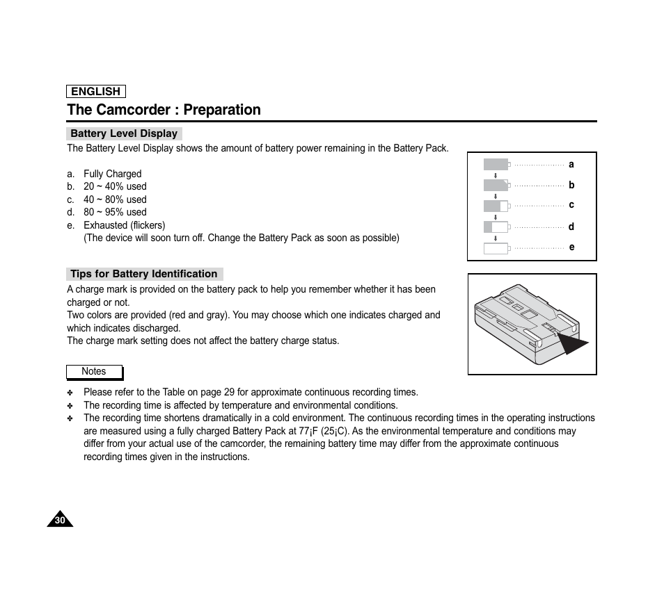 The camcorder : preparation | Samsung SC-D6040-AFS User Manual | Page 34 / 169