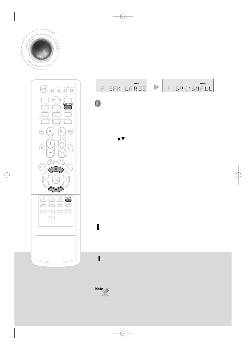 Setting the speaker mode, Remote control | Samsung HT-AS601TH-XAA User Manual | Page 21 / 55