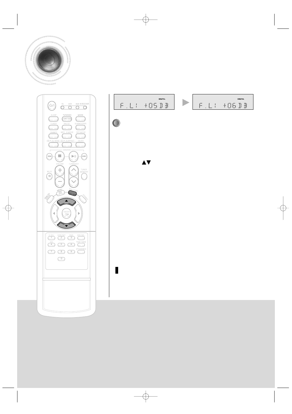 Setting speaker level, Remote control | Samsung HT-AS601TH-XAA User Manual | Page 29 / 55