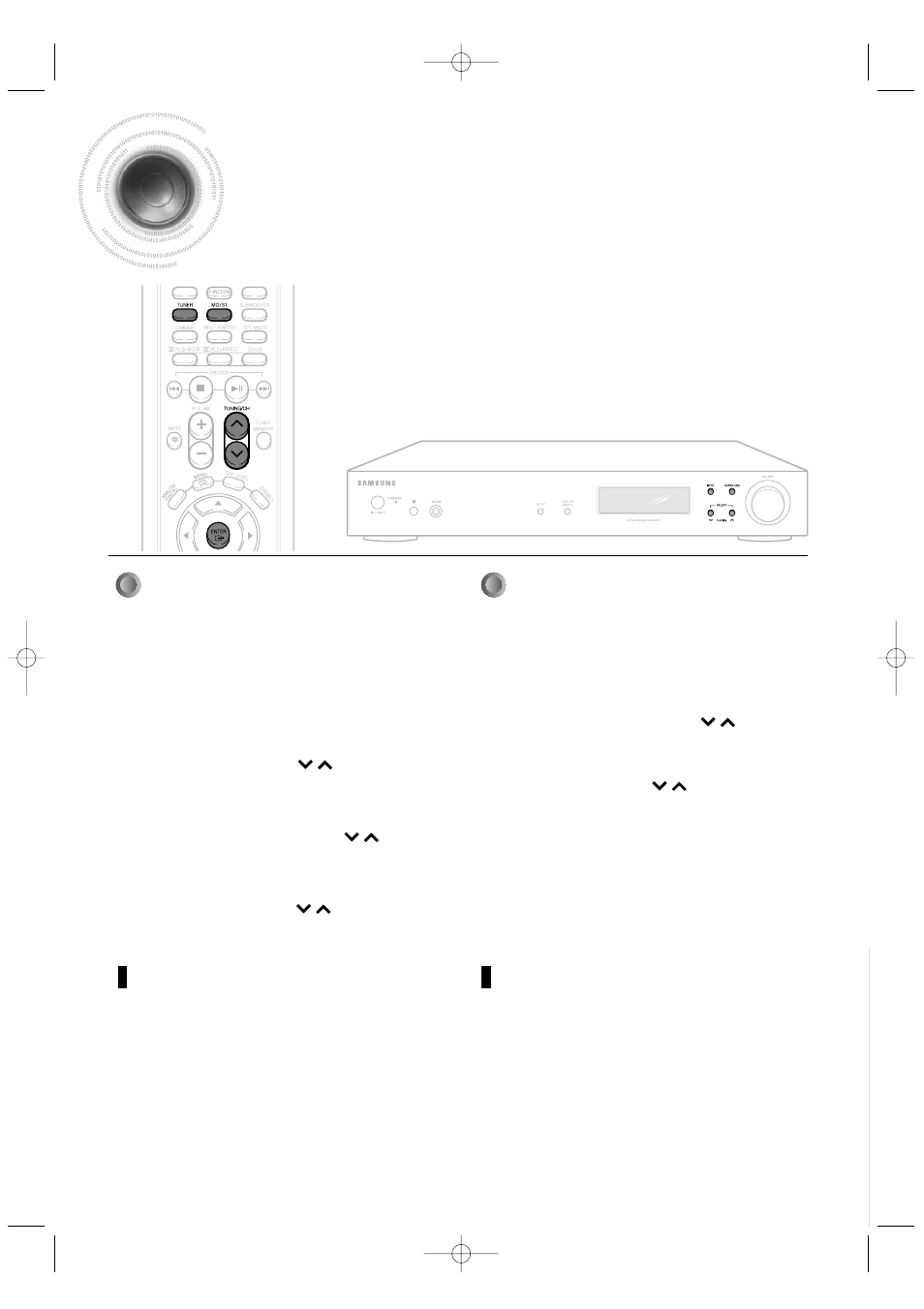 Listening to radio, Remote control main unit | Samsung HT-AS601TH-XAA User Manual | Page 43 / 55
