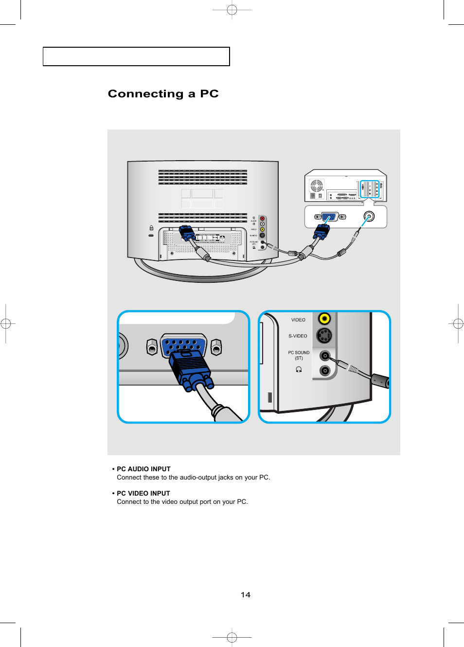 Connecting a pc | Samsung LTP1795WX-XAA User Manual | Page 23 / 68