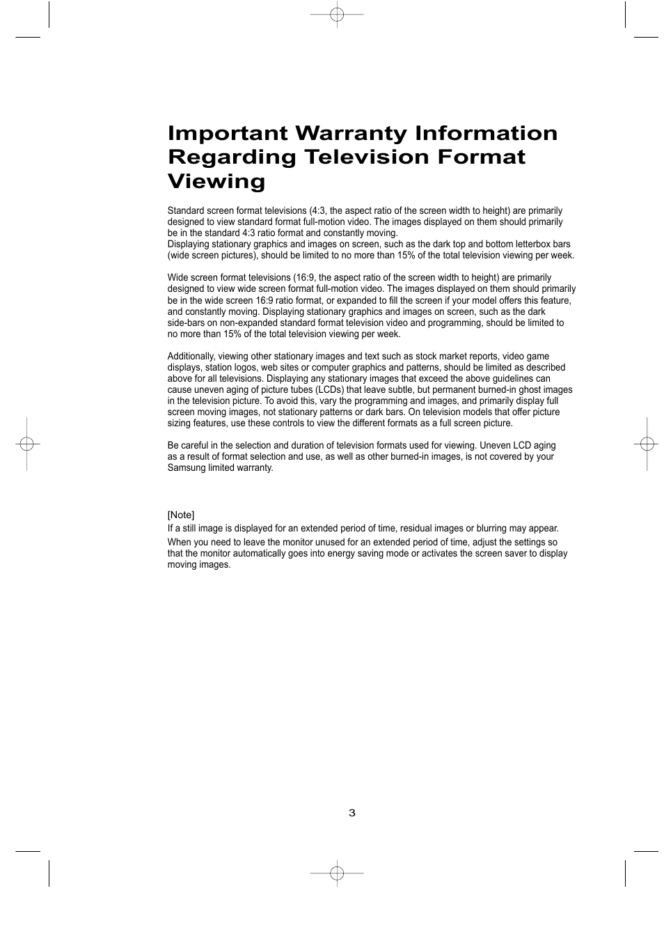 Samsung LTP1795WX-XAA User Manual | Page 6 / 68