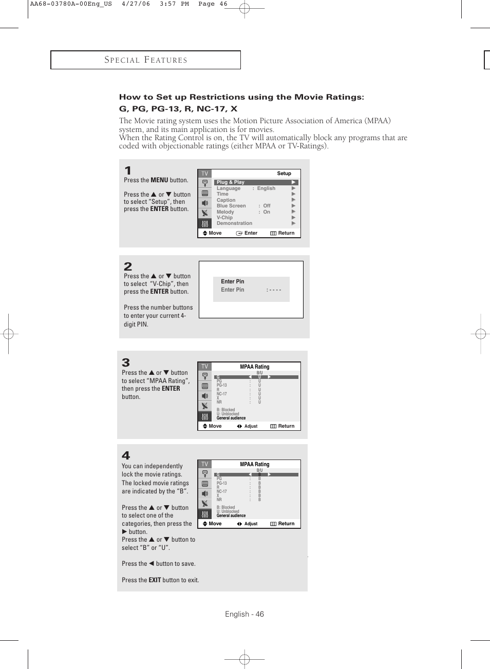 Continued | Samsung TXS2040X-XAC User Manual | Page 46 / 60