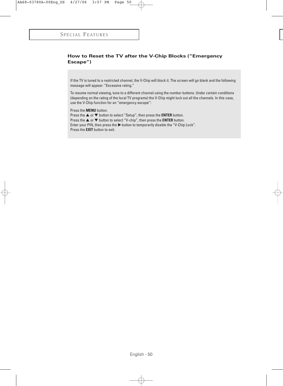 Samsung TXS2040X-XAC User Manual | Page 50 / 60