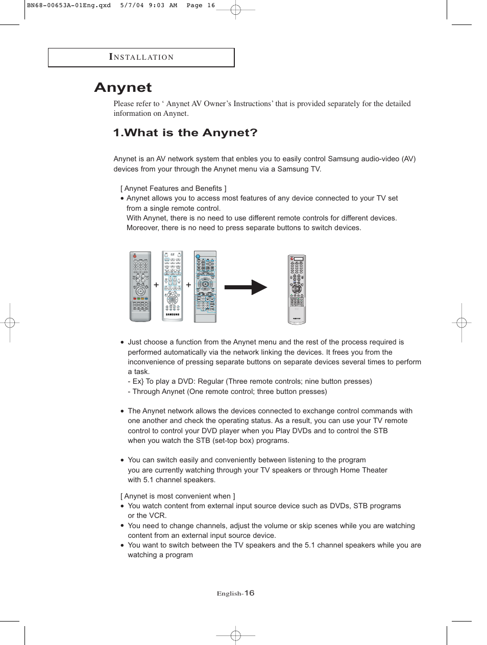 Anynet, What is the anynet | Samsung LTP326WX-XAC User Manual | Page 19 / 90