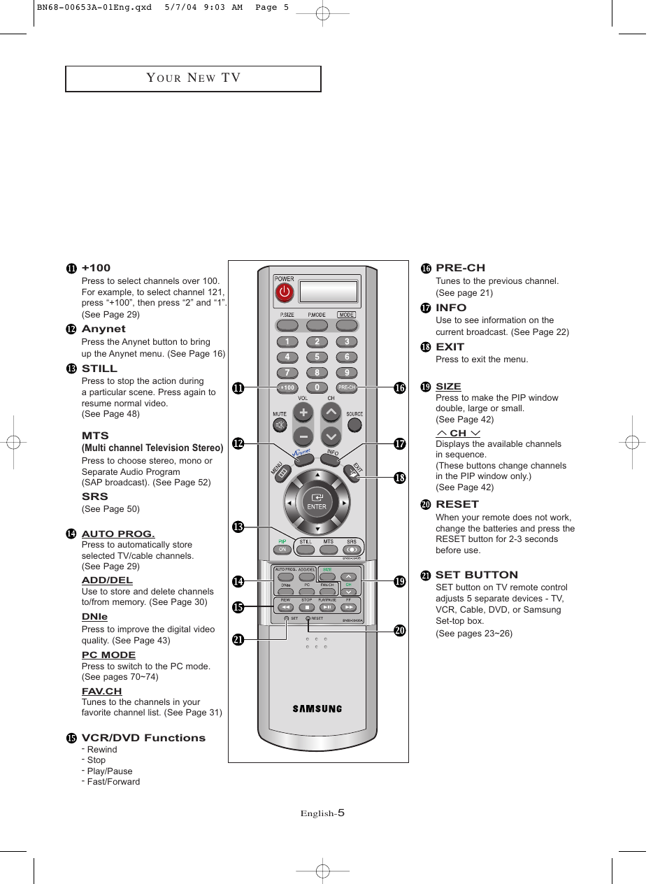 Samsung LTP326WX-XAC User Manual | Page 8 / 90